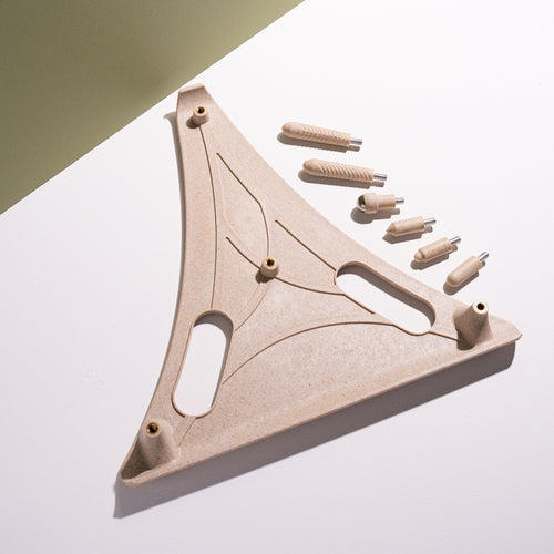 The Reliefboard shown with all its component parts disassembled.